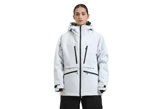 Veste De Snowboard Femme Longue Poches Zippées-Gigié