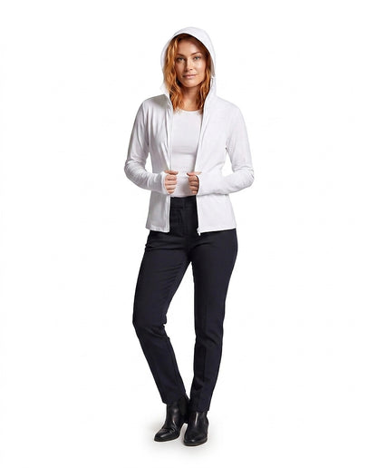 Veste de survêtement zippée à capuche pour femme 1