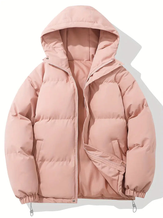 Veste d’Hiver Matelassée pour Femme avec Capuche – Chaude, Imperméable & Confort Quotidien-Gigié