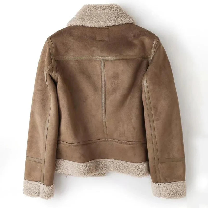 Veste Moto Femme Doublée Sherpa-Gigié
