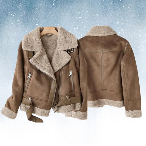 Veste Moto Femme Doublée Sherpa-Gigié