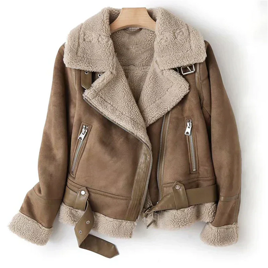 Veste Moto Femme Doublée Sherpa-Gigié