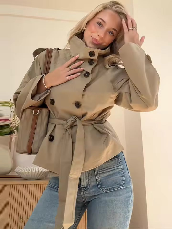 Trench Femme Cintré À Poches-Gigié