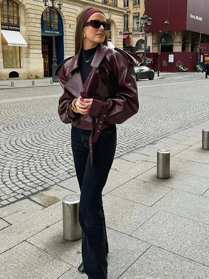 Veste Femme Oversize Ceinturée-Gigié