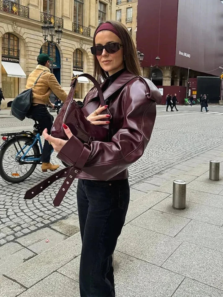 Veste Femme Oversize Ceinturée-Gigié