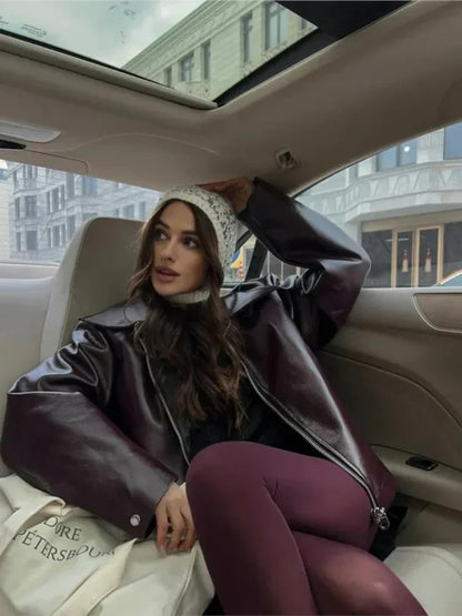 Veste Femme Oversize Ceinturée-Gigié