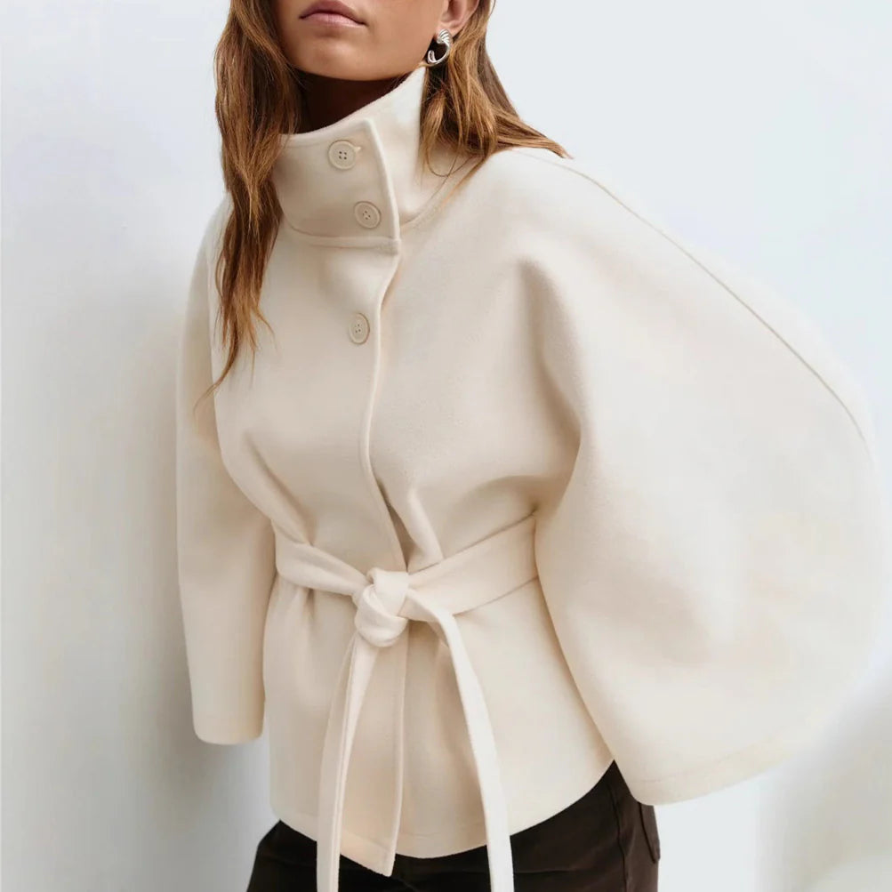 Veste Femme Cache-Cœur Col Montant-Gigié