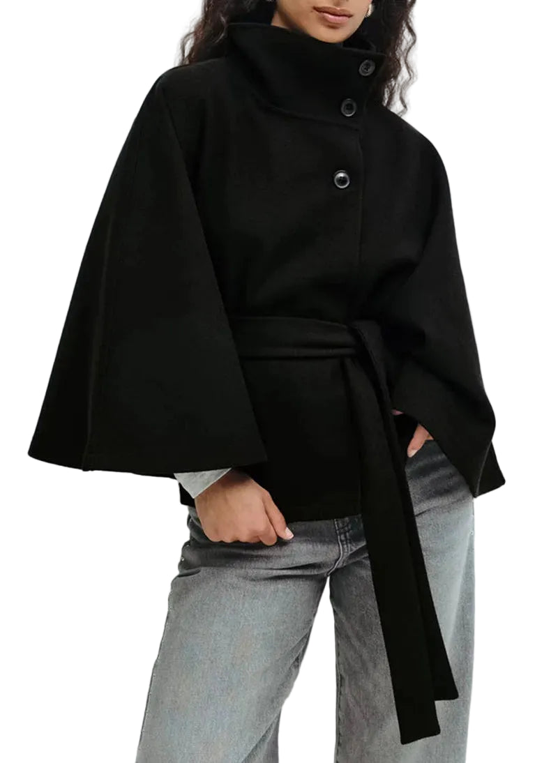 Veste Femme Cache-Cœur Col Montant-Gigié