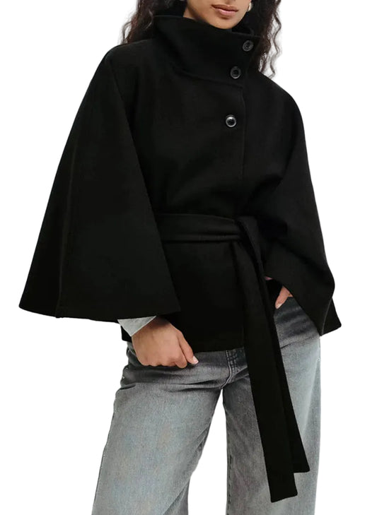 Veste Femme Cache-Cœur Col Montant-Gigié