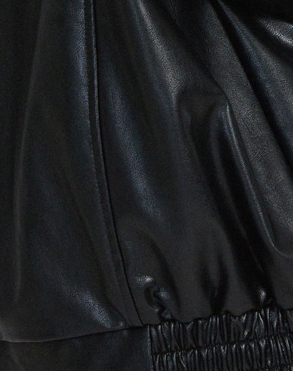 Veste Oversize En Similicuir Style Vintage-Gigié