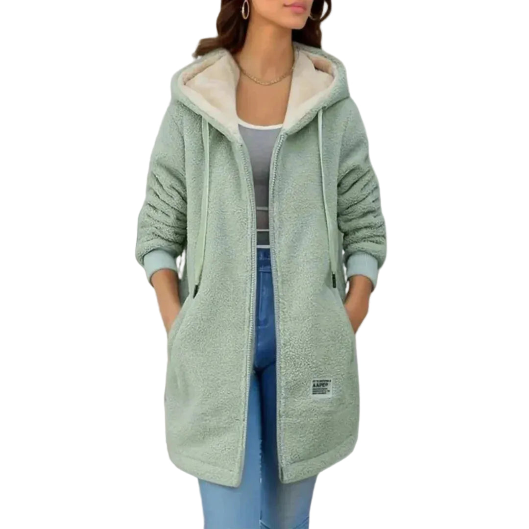 Veste Hiver Femme Doublée Polaire Coupe Féminine & Confortable-Gigié