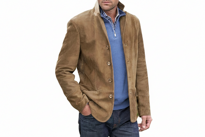Veste Homme à Boutons à Silhouette Structurée-Jacket Male-Gigié