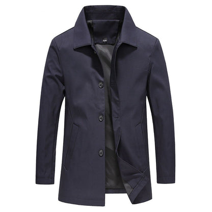 Veste longue boutonnée pour homme 1