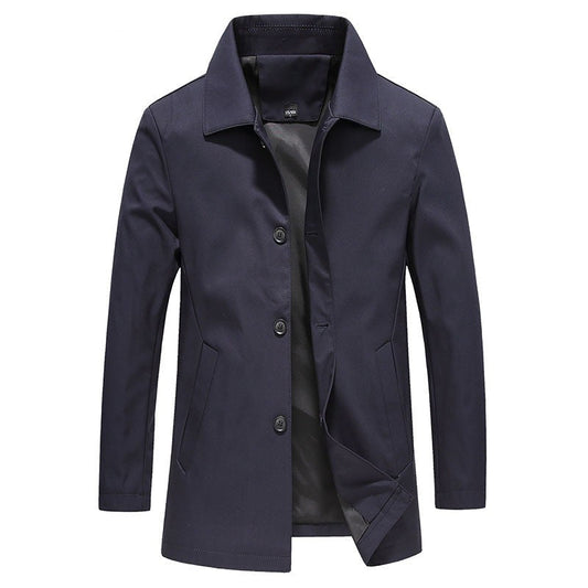 Veste longue boutonnée pour homme 1