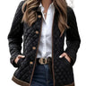 Veste Matelassée Femme Boutons Motif Losanges-Gigié