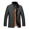 Veste matelassée pour homme avec col en fausse fourrure et fermeture à boutons 1