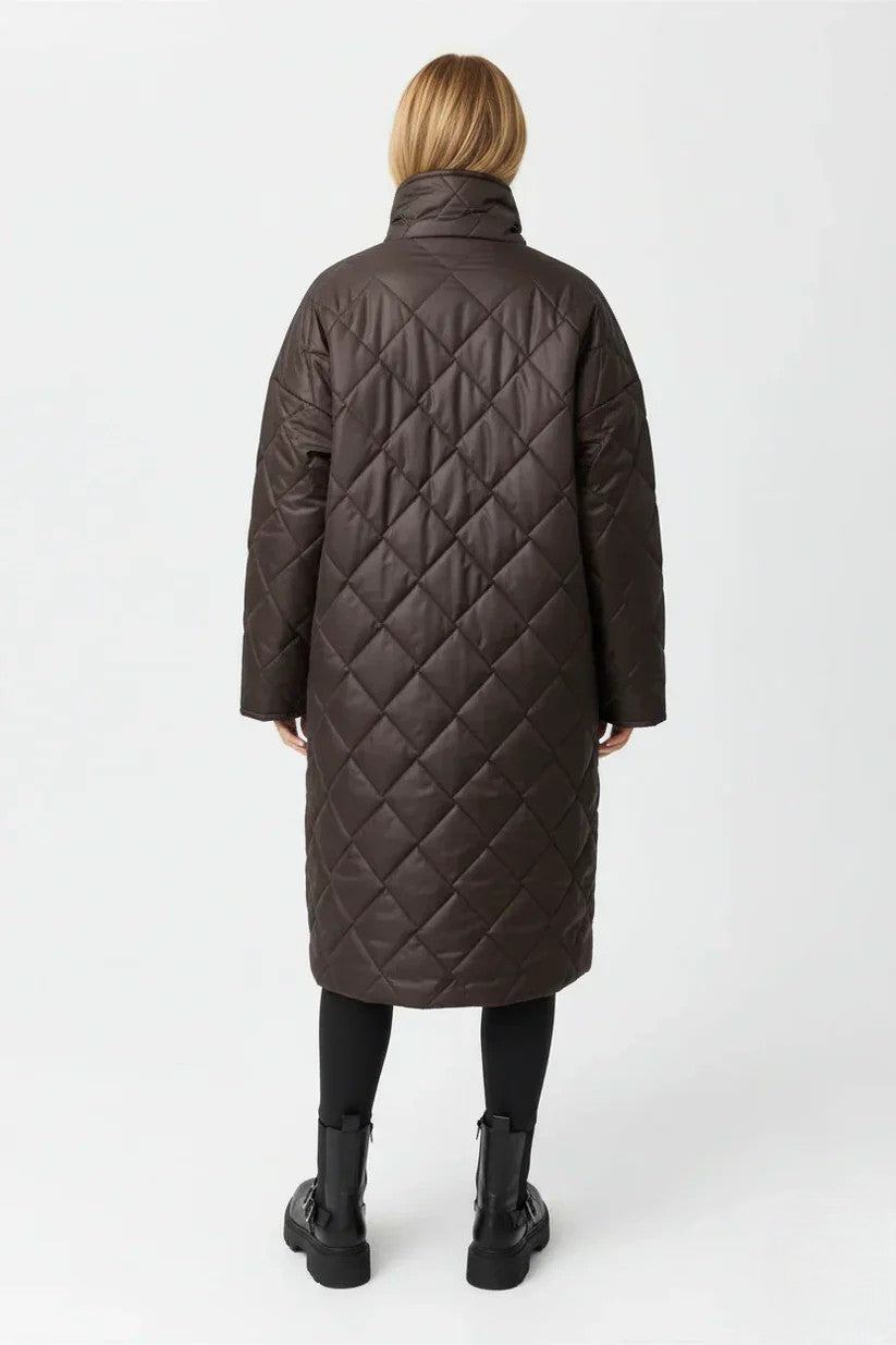 Veste Matelassée Réversible Femme Doublure Imprimée-Gigié