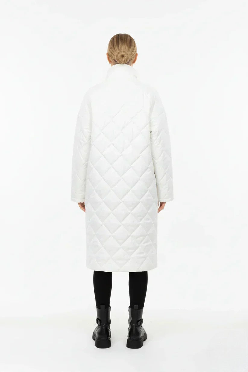 Veste Matelassée Réversible Femme Doublure Imprimée-Gigié