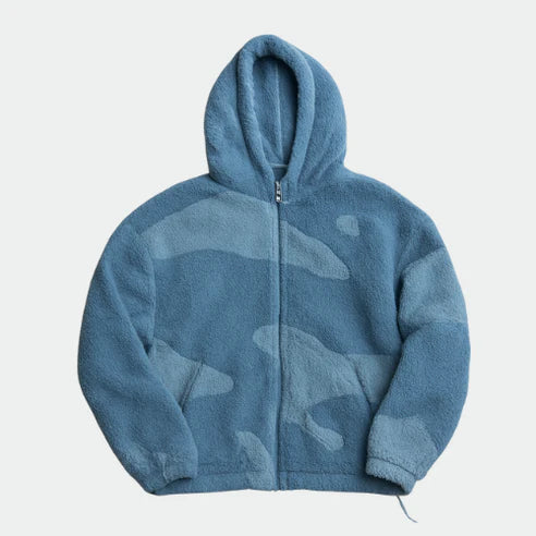 Veste polaire zippée à capuche pour homme – chaude et confortable-Gigié