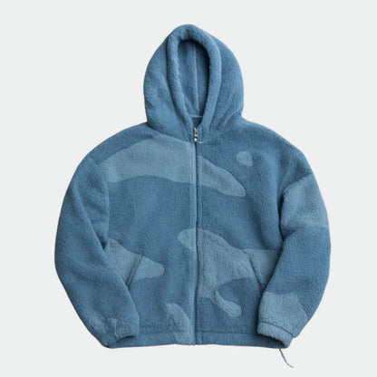 Veste polaire zippée à capuche pour homme – chaude et confortable-Gigié