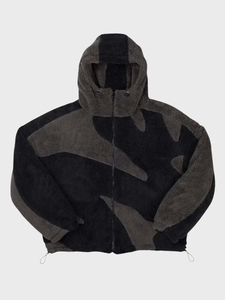 Veste polaire zippée à capuche pour homme – chaude et confortable-Gigié