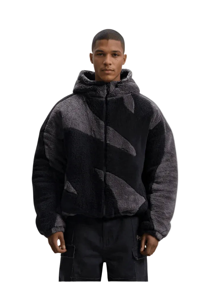 Veste polaire zippée à capuche pour homme – chaude et confortable-Gigié