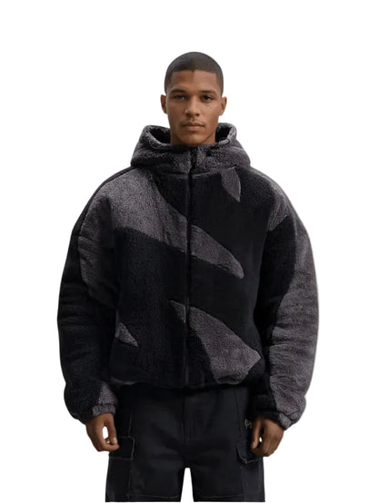Veste polaire zippée à capuche pour homme – chaude et confortable-Gigié