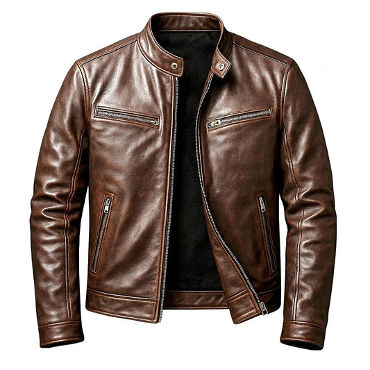 Veste zippée pour homme à col montant 1